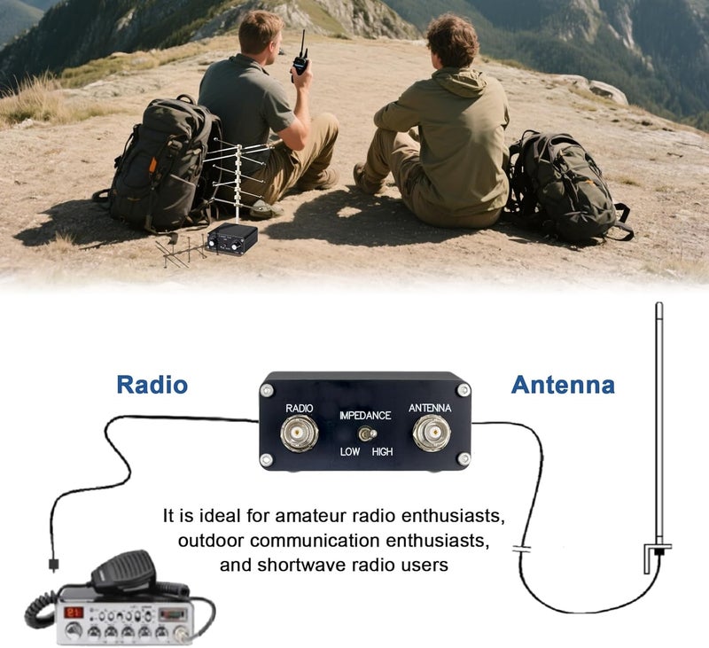 DmgicPro QRP Manual Antenna Tuner Z-Match 3-28MHz for Ham Radio CW, 5W Z-Match Tuner with BNC, Adjust Impedance Matching - Image 4